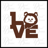 Ewok Love, Star Wars-Inspired Fan Art Vinyl Decal
