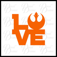 Love the Rebel Alliance, Star Wars-Inspired Fan Art Vinyl Decal