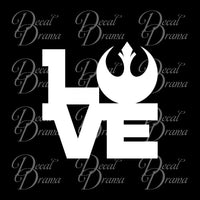 Love the Rebel Alliance, Star Wars-Inspired Fan Art Vinyl Decal