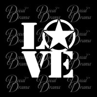 Love the US ARMY, United States Armed Forces Vinyl Car/Laptop Decal