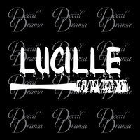 Lucille Negan's Bat, The Walking Dead-inspired Fan Art Vinyl Car/Laptop Decal