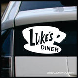 Luke's Diner from Gilmore Girls-inspired Fan Art Vinyl Car/Laptop Decal
