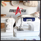 Make It Sew, Star Trek-inspired Vinyl Car/Laptop Decal