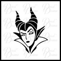 Maleficent face scowl, Sleeping Beauty Villain, Vinyl Car/Laptop Decal
