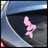 Mermaid, Sitting, Vinyl Car/Laptop Decal