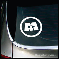 Monster's Inc logo, Monsters Inc-inspired Vinyl Car/Laptop Decal