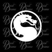 Dragon emblem, Mortal Kombat-inspired Fan Art Vinyl Car/Laptop Decal