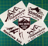 Adventure is Out There, Nature Calls Outdoor Motivation Vinyl Car/Laptop Decal