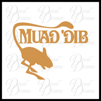 Muad'Dib mouse Frank Herbert's Dune Fan Art Vinyl Decal
