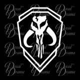 Mythosaur Skull Badge, Star Wars-Inspired Fan Art Vinyl Decal