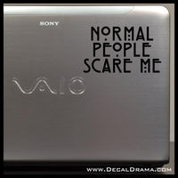 Normal People Scare Me, American Horror Story-inspired Fan Art Vinyl Car/Laptop Decal