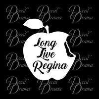 Long Live Regina, Evil Queen, OUAT-inspired Vinyl Car/Laptop Decal