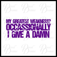 Occasionally I Give a Damn, Marvel Comics-Inspired Anti-Hero Fan Art Vinyl Car/Laptop Decal