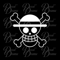Straw Hat Pirates flag, One Piece-inspired Vinyl Car/Laptop Decal