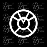 Orange Lantern Corps (Greed) emblem Vinyl Car/Laptop Decal