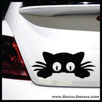 Peek-a-Boo Kitty Vinyl Car/Laptop Decal