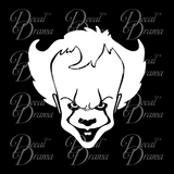 Pennywise the Clown, Stephen King's IT-inspired Fan Art Vinyl Car/Laptop Decal