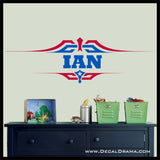 Personalized Captain America-inspired Fan-Art Vinyl Wall Decal