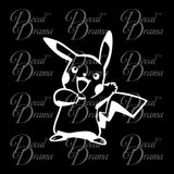 Waving Pikachu avatar Pokemon, PokemonGO vinyl car/laptop decal