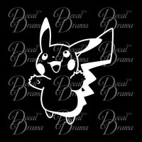 Chubby Pikachu avatar Pokemon, PokemonGO Vinyl Car/Laptop Decal