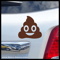 Poop Emoji Funny Vinyl Car/Laptop Decal