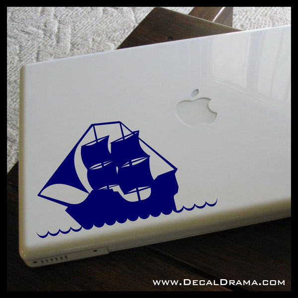Pirate Tall-Ship Vinyl Car/Laptop Decal