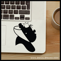 Queen of Hearts silhouette, Alice in Wonderland Villain Vinyl Car/Laptop Decal