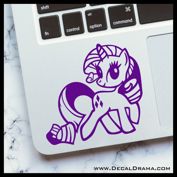 Rarity, My Little Pony-inspired Vinyl Car/Laptop Decal