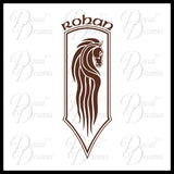 Horse Banner of Rohan, Lord of the Rings-Inspired Fan Art Vinyl Decal
