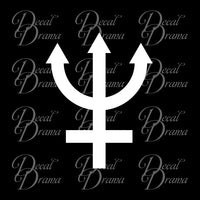 Sailor Neptune Cutie Mark, Sailor Moon-inspired Vinyl Car/Laptop Decal