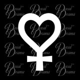 Sailor Venus Cutie Mark, Sailor Moon-inspired Vinyl Car/Laptop Decal