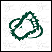 Sasquatch Track footprint Vinyl Car/Laptop Decal