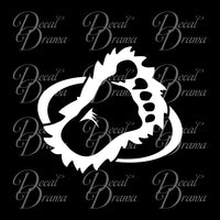 Sasquatch Track footprint Vinyl Car/Laptop Decal