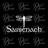 Sassenach with Dragonfly, Outlander-inspired Vinyl Car/Laptop Decal