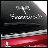 Sassenach with Dragonfly, Outlander-inspired Vinyl Car/Laptop Decal