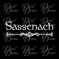 Sassenach, Outlander-inspired Vinyl Car/Laptop Decal
