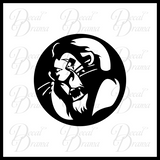 Scar Be Prepared, The Lion King Villain Vinyl Car/Laptop Decal
