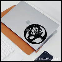 Scar Be Prepared, The Lion King Villain Vinyl Car/Laptop Decal