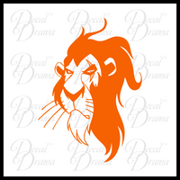 Scar Surrounded by Idiots, The Lion King Villain Vinyl Car/Laptop Decal