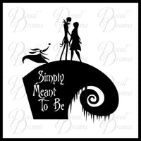Simply Meant to Be, Nightmare Before Christmas-inspired Fan Art Vinyl Decal