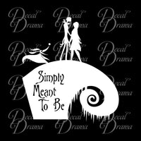 Simply Meant to Be, Nightmare Before Christmas-inspired Fan Art Vinyl Decal