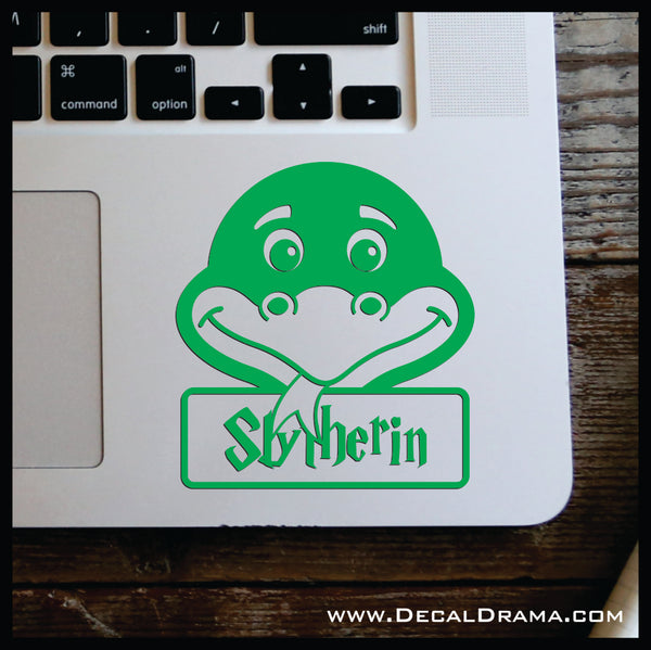 Slytherin Serpent Chibi, Harry Potter-inspired Fan Art Vinyl Car/Laptop Decal