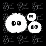 Soot Sprites Susuwatari, My Neighbor Totoro-inspired Vinyl Car/Laptop Decal