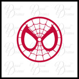 Spiderman Classic face logo, Marvel Comics-inspired Vinyl Car/Laptop Decal