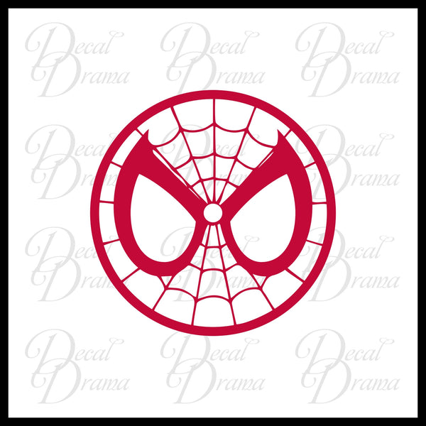 Spiderman Classic face logo, Marvel Comics-inspired Vinyl Car/Laptop D ...