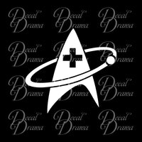 Star Trek Medical Communicator insignia Vinyl Car/Laptop Decal