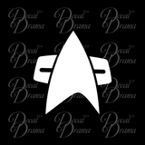 Star Trek Voyager Comm Badge insignia Vinyl Car/Laptop Decal