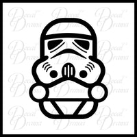 Baby Stormtrooper Chibi, Star Wars-Inspired Fan Art Vinyl Decal