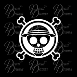 Straw Hat Pirates emblem, One Piece-inspired Vinyl Car/Laptop Decal