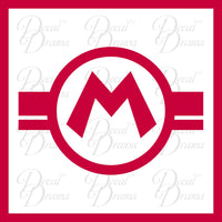 Mario M, Super Mario Bros video game-inspired Vinyl Car/Laptop Decal